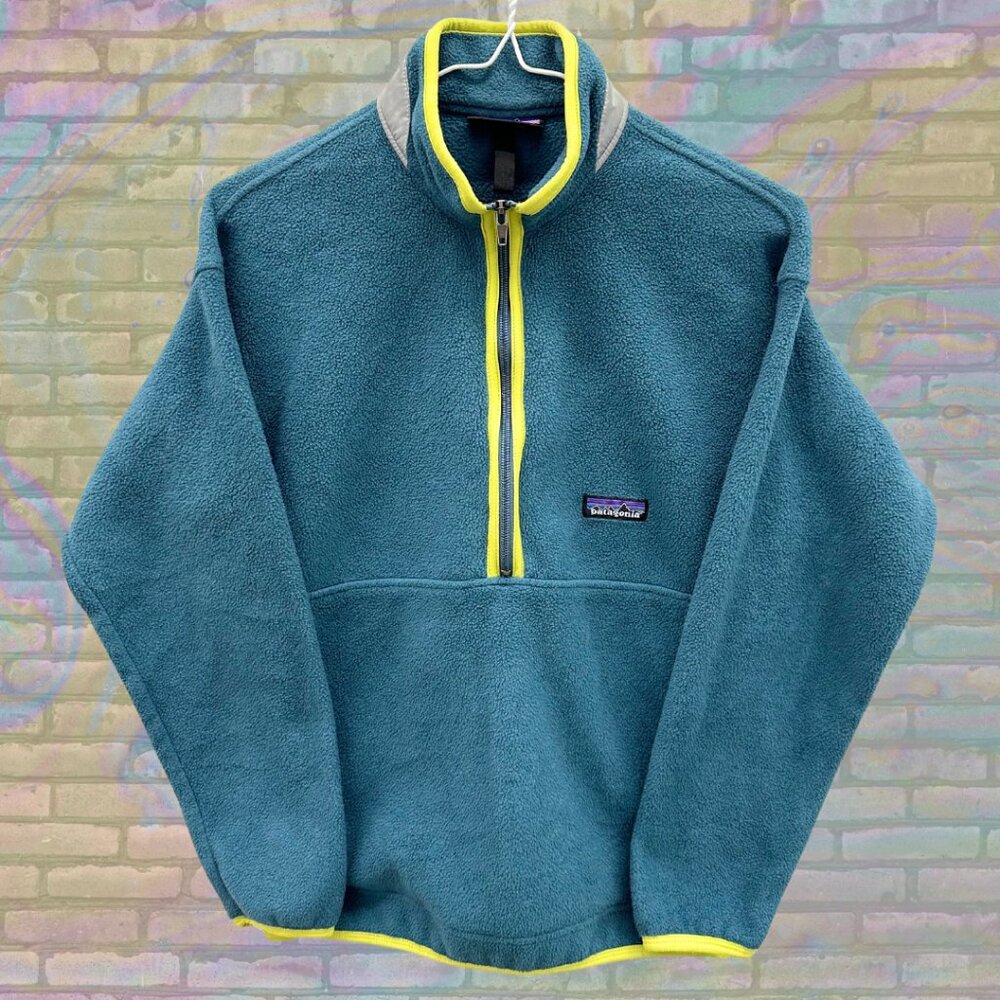 [SOLD] Patagonia Synchilla Y2K Half Zip Teal Fleece Womens Small